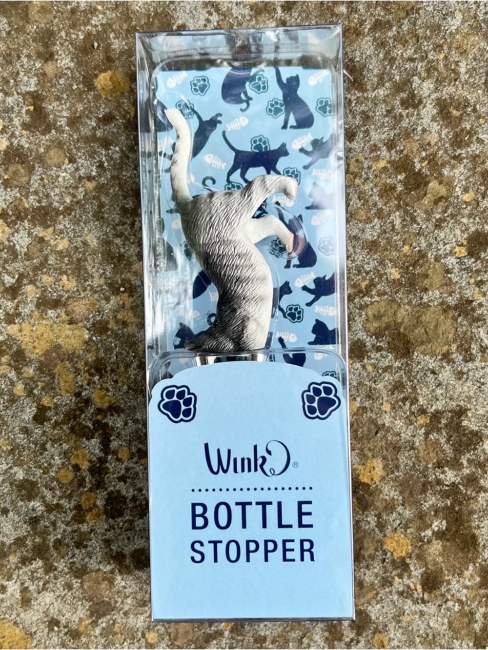 Super Cute Cat Bottle Stopper in Box (never used)